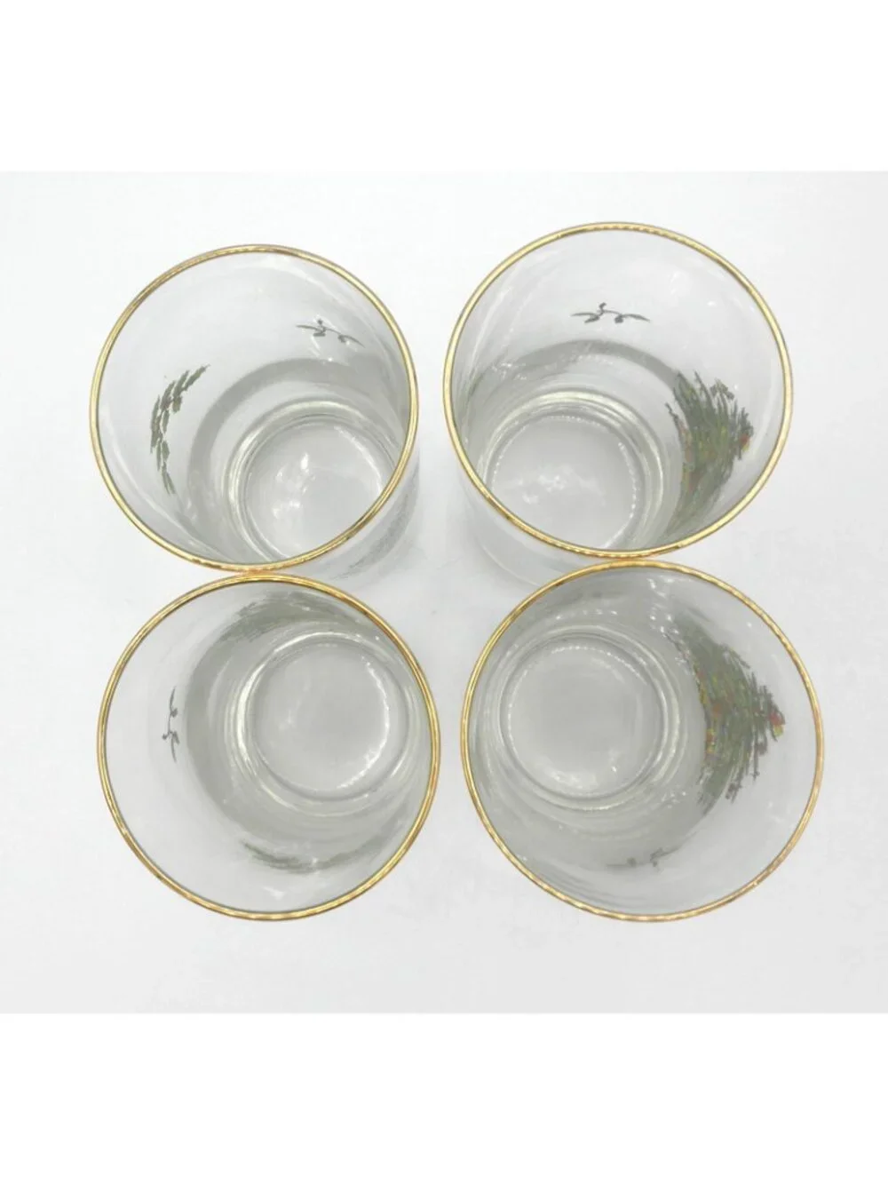 Spode Christmas Tree 15 Ounce High Ball Glasses Set of 4 Pattern Code: SP CHT